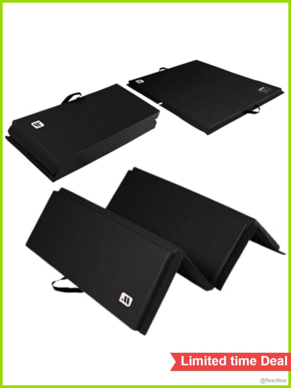 4x6 Folding Exercise Mat 2" Thick for Home Workouts Lightweight Yoga Pilates